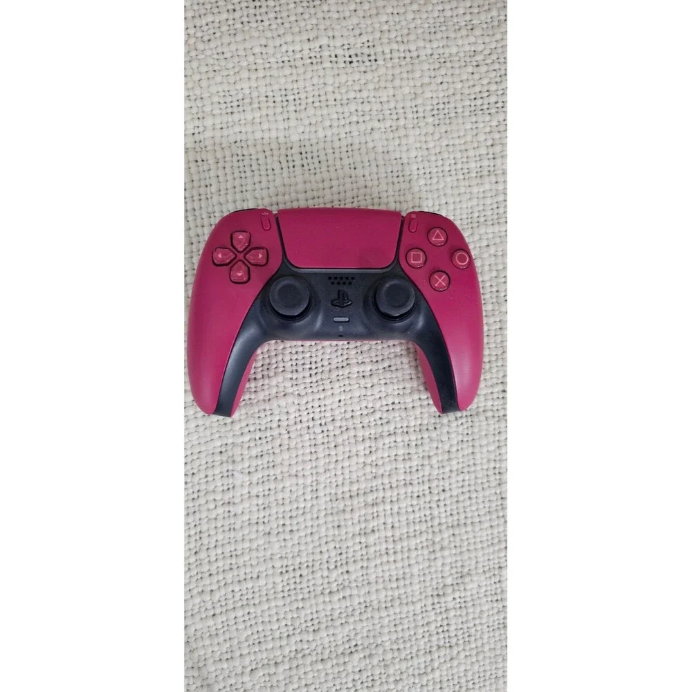 Sony PlayStation 5 DualSense Wireless Controller features a vibrant Cosmic Red